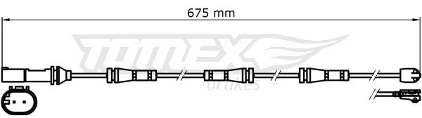 TOMEX TOM3135 figyelmezető kontaktus, fékbetét kopás